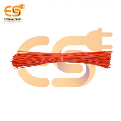 7/36 Copper Electrical Wire 28 AWG Orange Colour 20cm pack of 100pcs